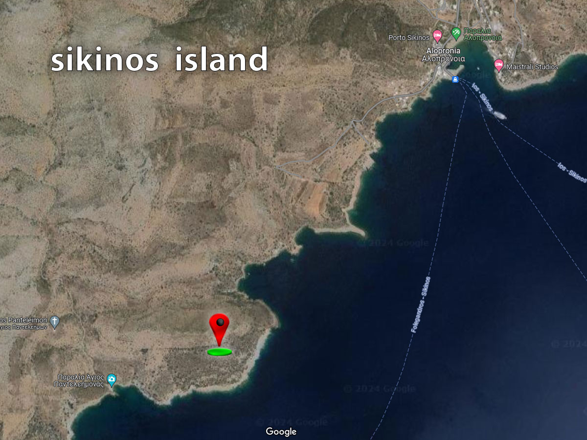 Land of plot on Sikinos island is for sale